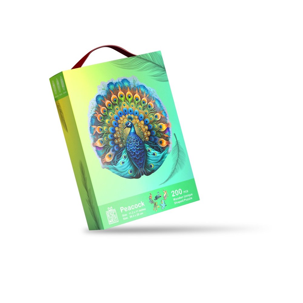 EscapeWelt Puzzle de Madera Pavo Real 200 piezas - Imagen 7