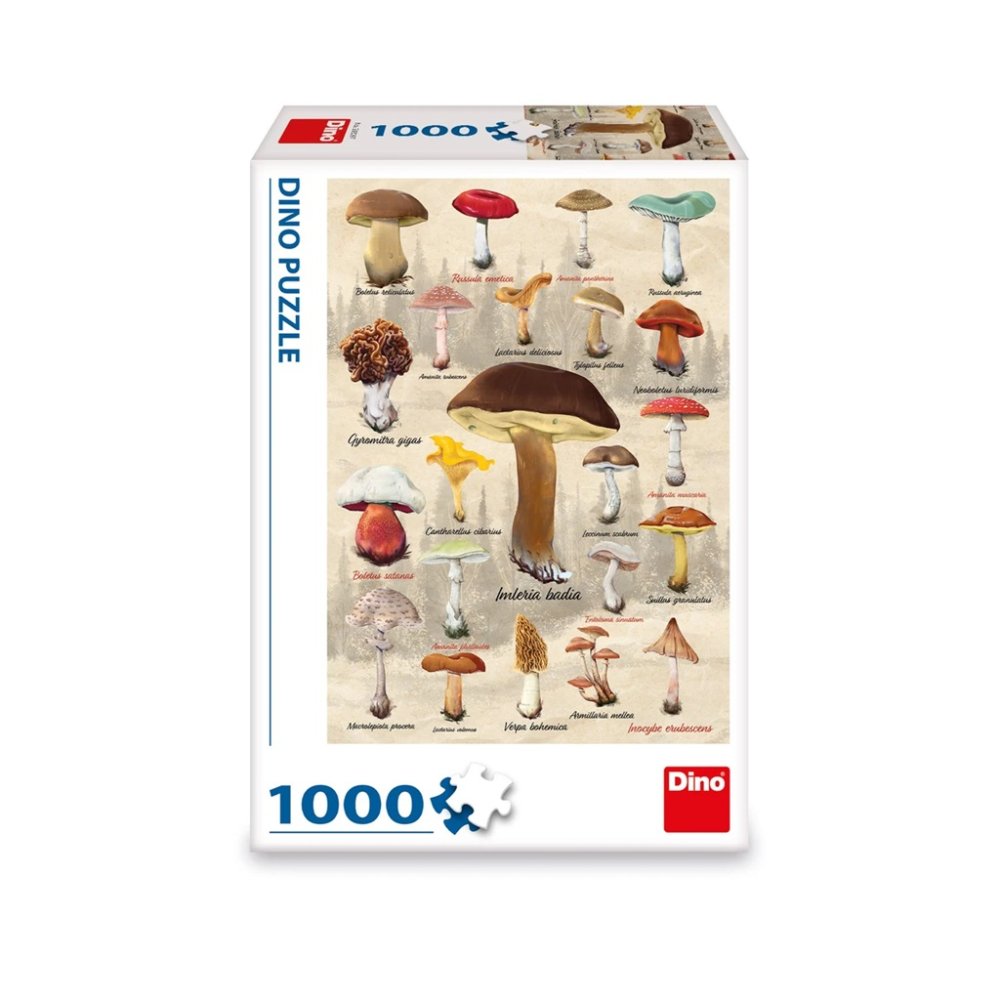 Dino Puzzle Grzyby kolaż 1000 elementów - obrazek 4