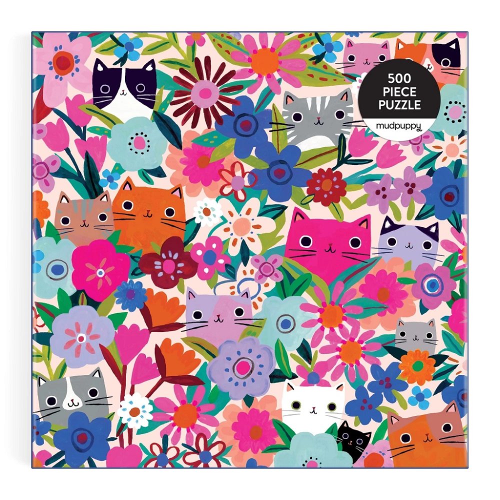 Mudpuppy Puzzle Gatos en las Flores 500 Piezas - Imagen 3