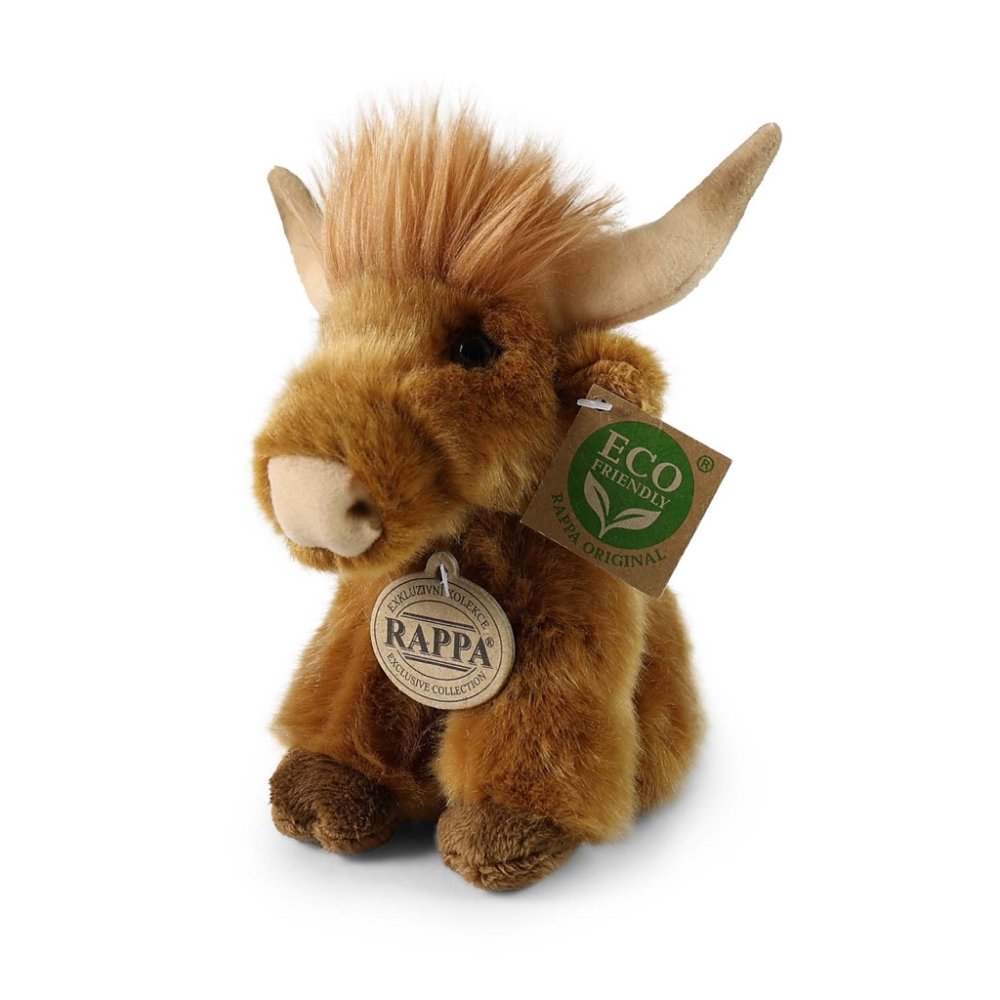 Rappa Plüss skót felföldi szarvasmarha 16 cm ECO-FRIENDLY