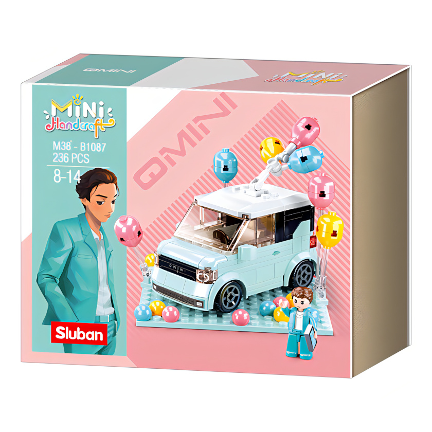 Sluban Girls Dream Mini Handcraft M38-B1087 Qmini grünes Auto – Bild 3