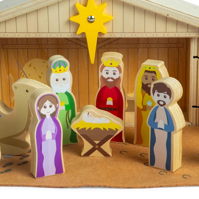 Bigjigs Toys Presepe in legno - immagine 3