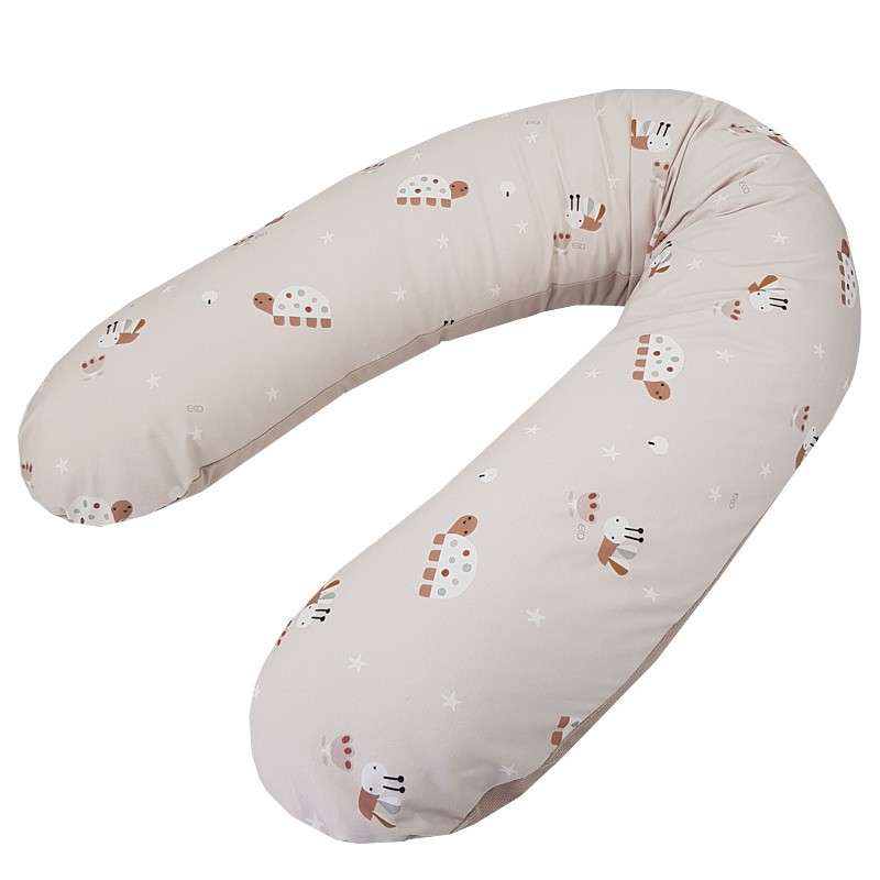 Cojín de lactancia EKO Bees Beige 180 cm - Imagen 4