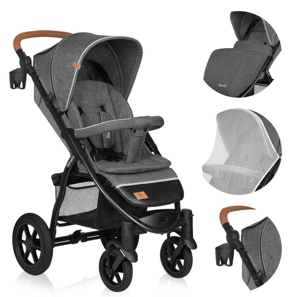 LIONELO Sportkinderwagen Annet Tour Grey Stone