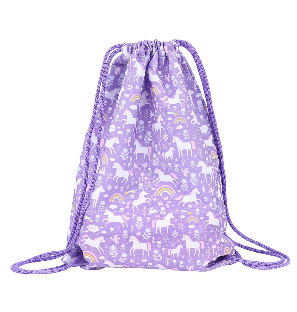 A Little Lovely Company - Bolsa de deporte infantil - Unicornios y arcoíris