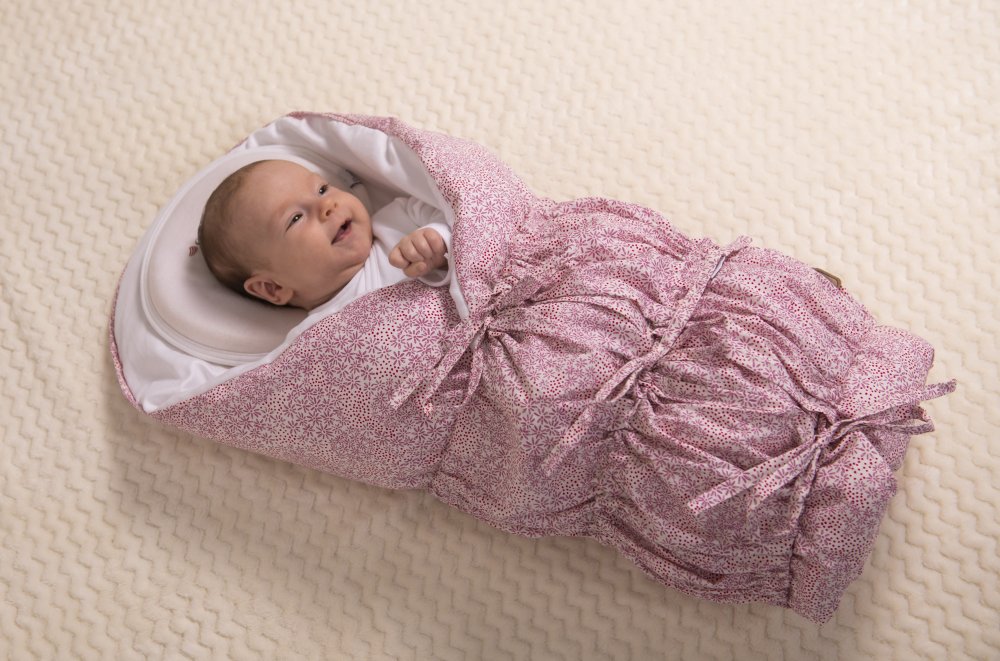 ANGEL fűzős pólya merev háttal - Outlast® - antik rózsaszín virágok - Image 6