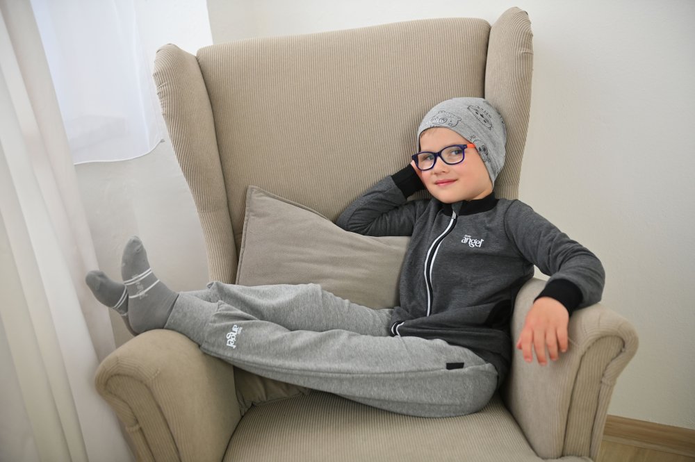 Bonnet coulissant extensible IMPRESSION Outlast ® - chiné gris animaux 4 | 45-48 cm – Image 4