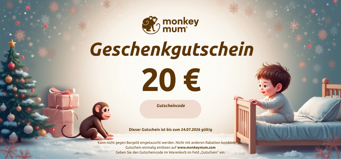 Geschenkgutschein im Wert von 20 EUR Äffchen