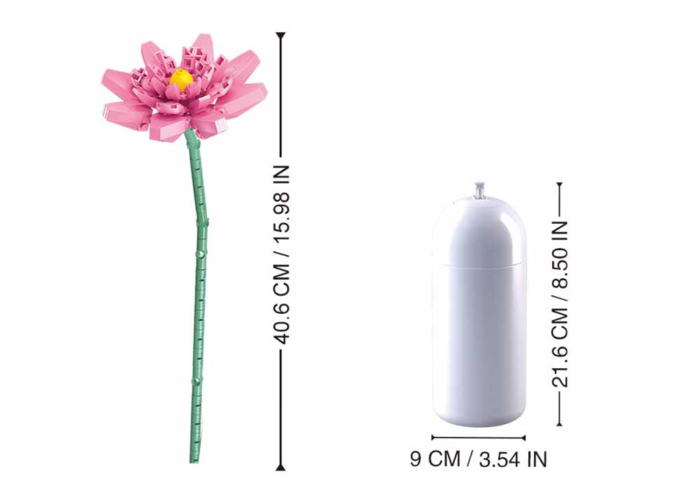Sluban Flowers M38-B1101-06 Lotos ve váze (obrázek 2)