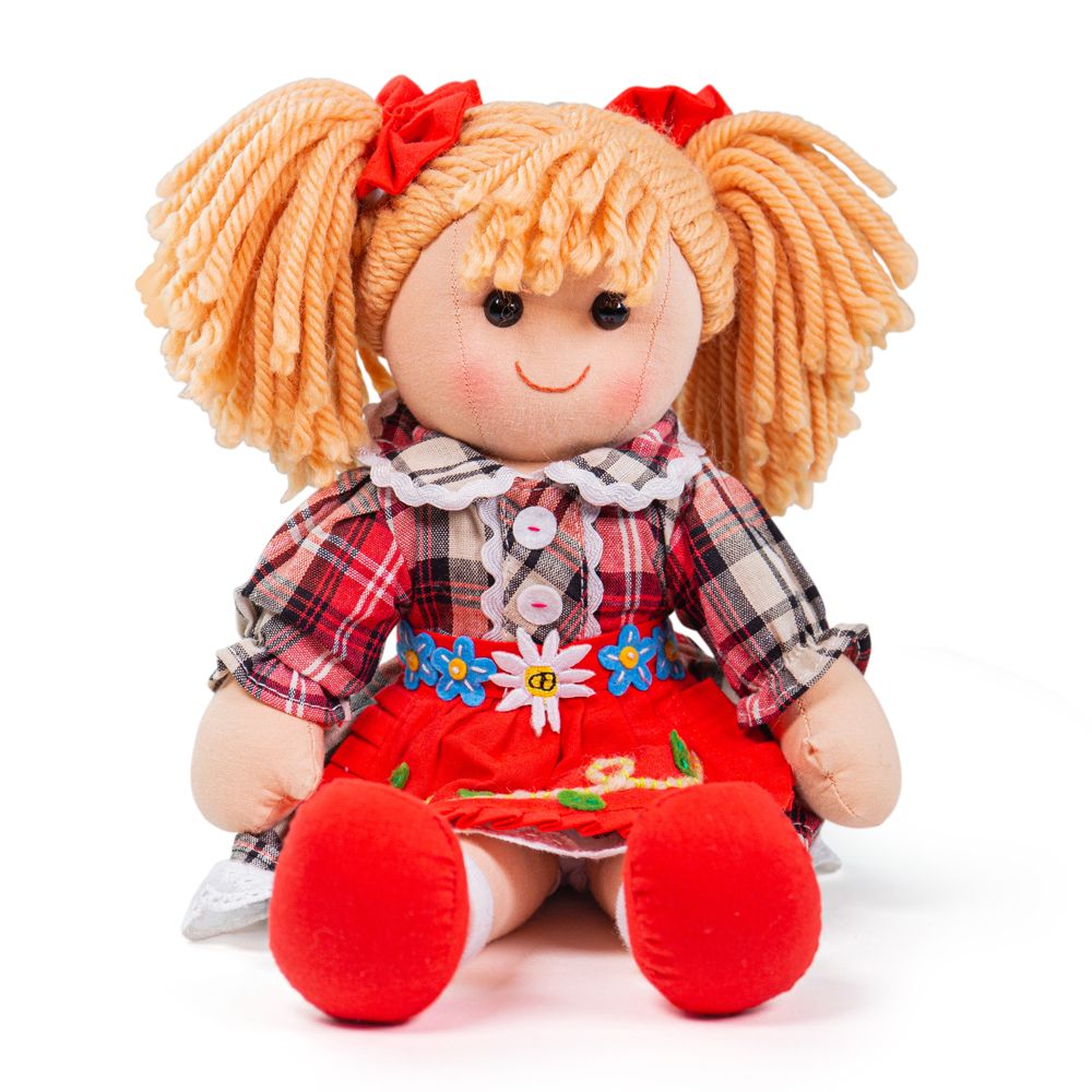Bigjigs Toys Látková panenka Mandie 34 cm (obrázek 6)