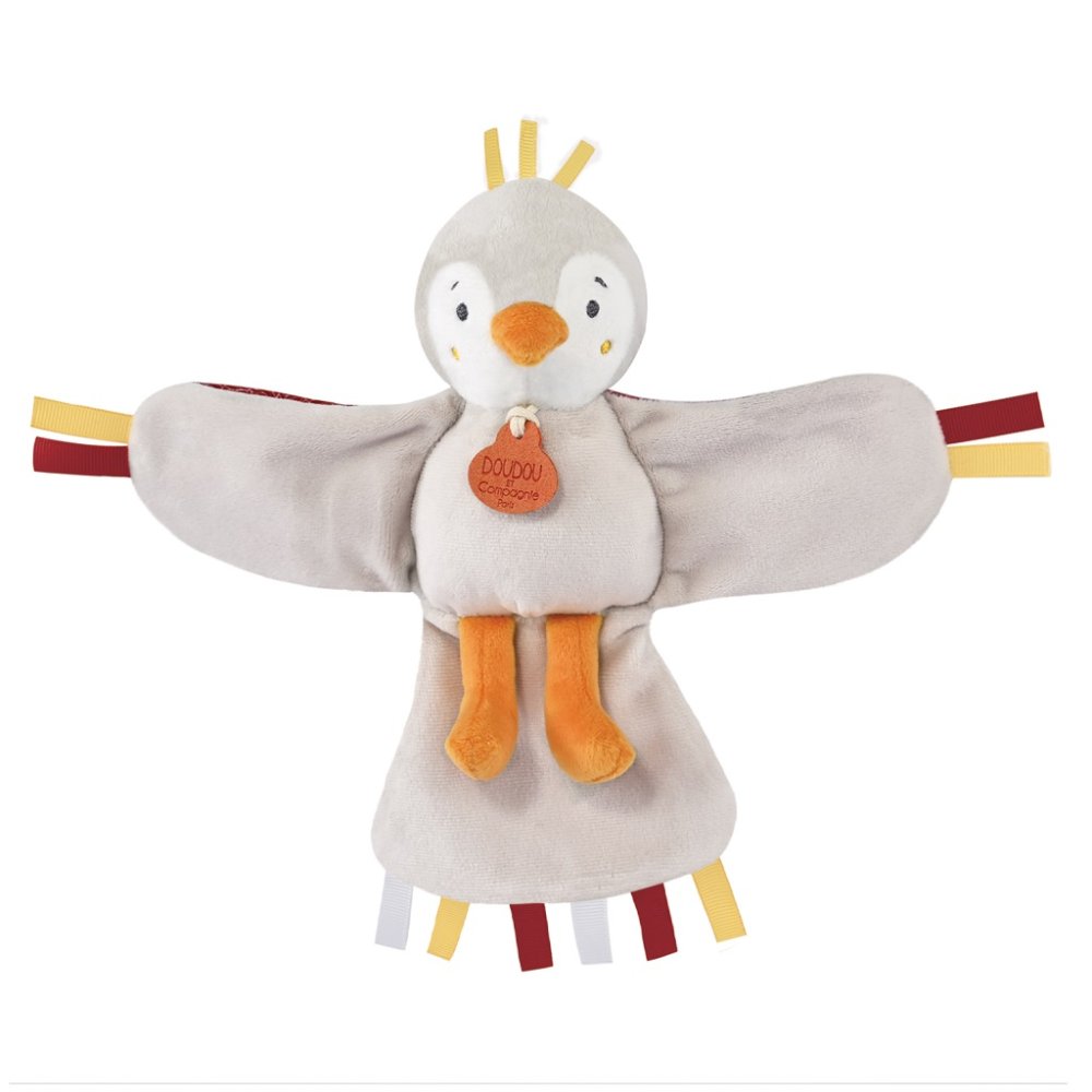 Doudou Dárková sada - hudební plyšová hračka ptáček červený 23 cm (obrázek 6)