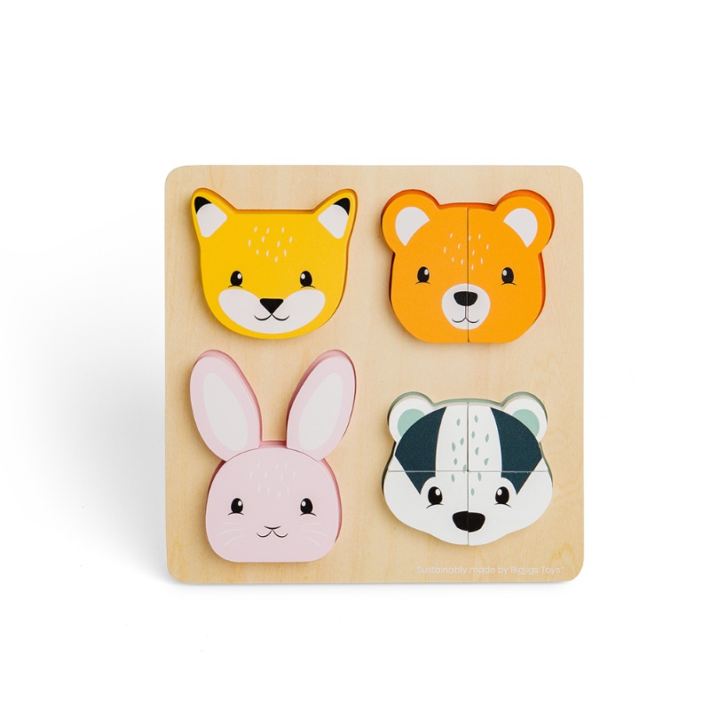 Bigjigs Toys Vkládací puzzle počítání Zvířátka (obrázek 6)