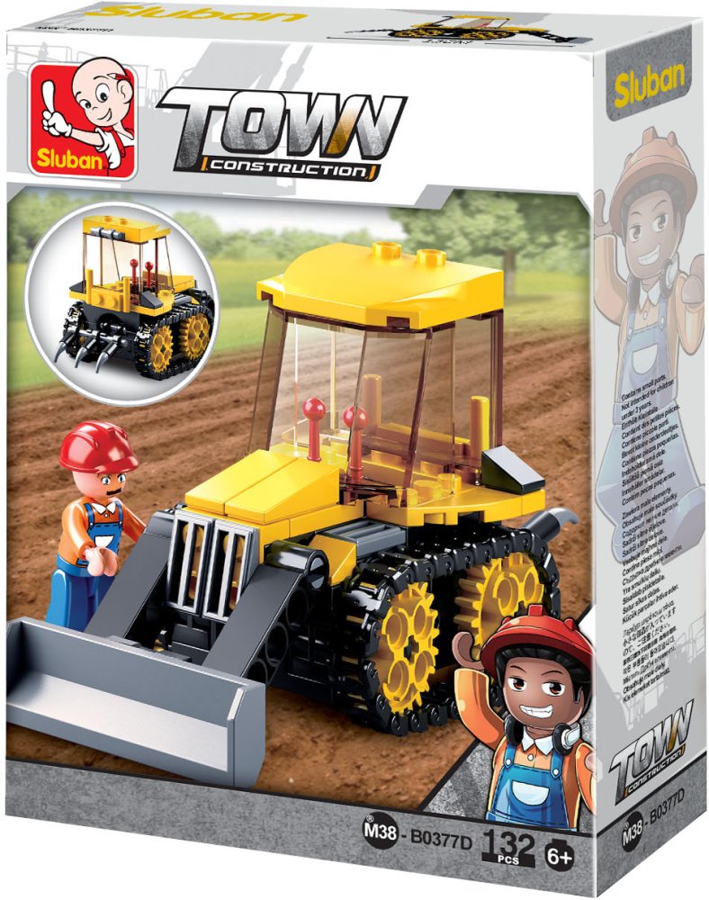 Sluban Town Stavitelé M38-B0377D Malý Buldozer (obrázek 3)