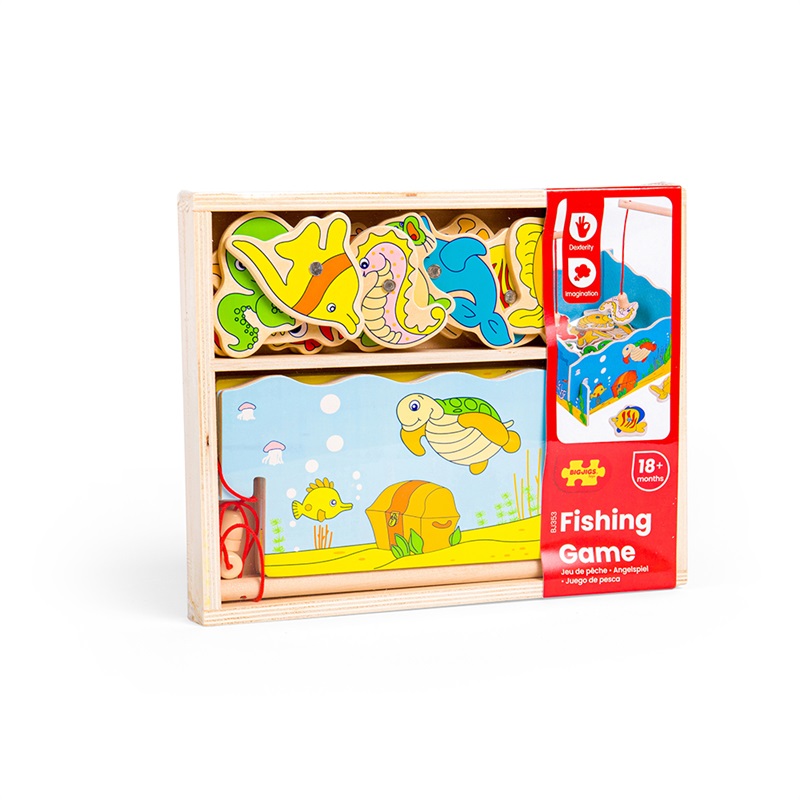 Bigjigs Toys Magnetické chytání rybiček moře (obrázek 5)