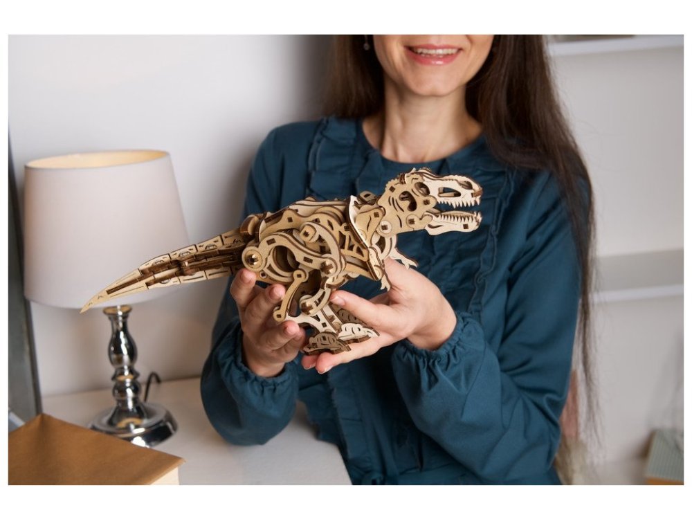 Ugears 3D dřevěné mechanické puzzle Tyrannosaurus Rex (obrázek 3)