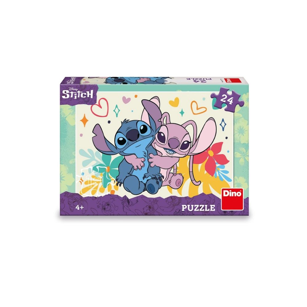Dino Puzzle Stitch a Angel 24 dílků (obrázek 3)