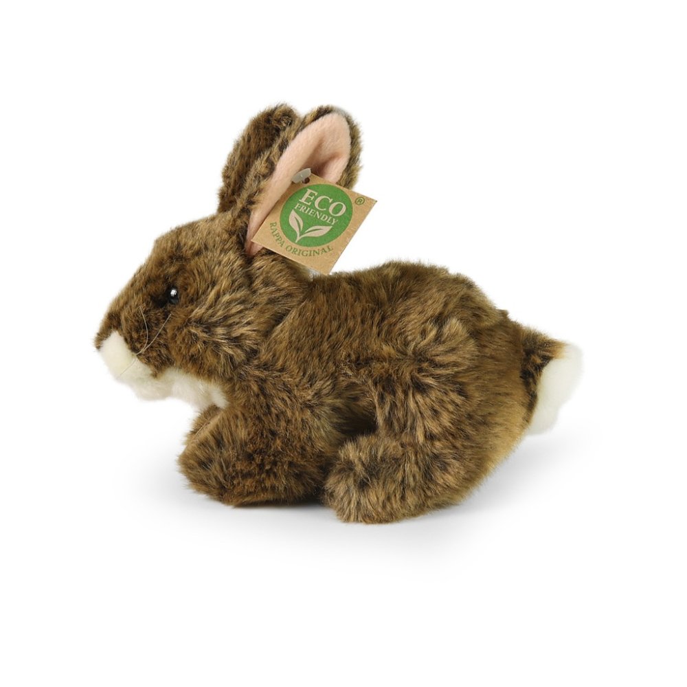 Rappa Plyšový králík hnědý ležící 17 cm ECO-FRIENDLY (obrázek 3)