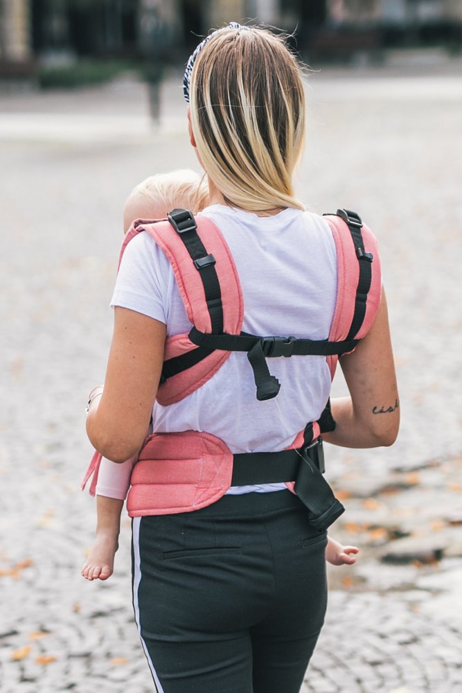 Nosič Be Lenka 4ever - Pink Široké S Možnosťou Kríženia