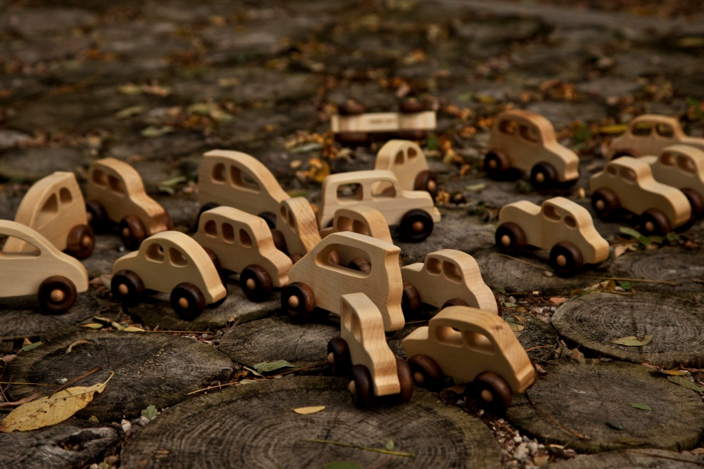 Wooden Story Kleines Französisches Spielzeugauto