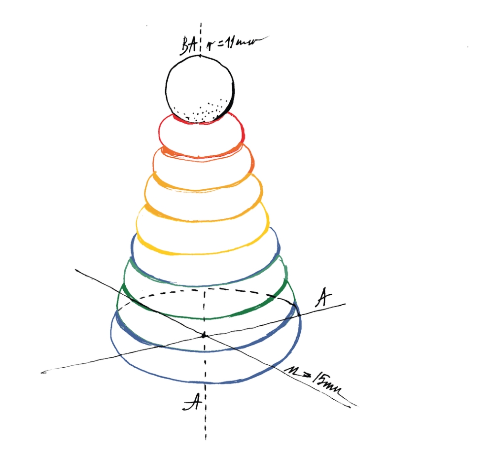 Wooden Story Stacking Toy Cone - Rainbow,Wooden Story Stacking Toy Cone - Rainbow
