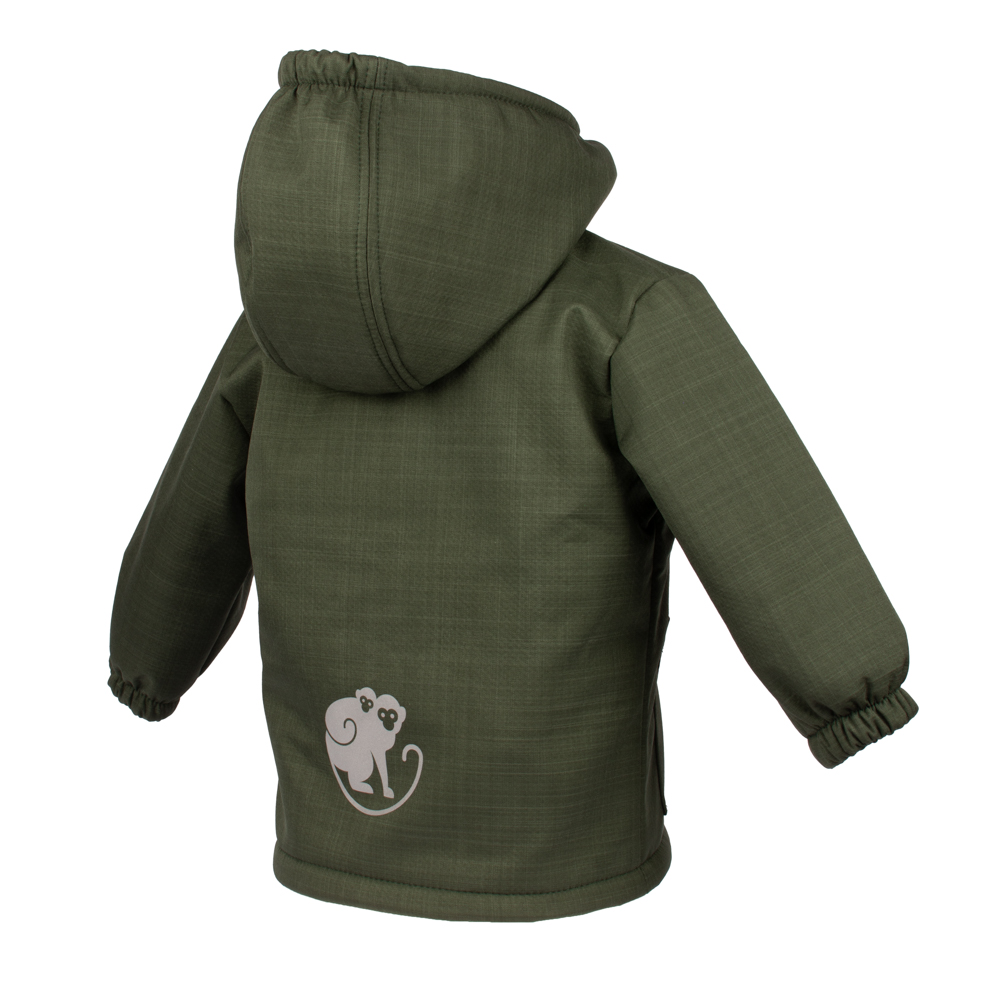 Monkey Mum® Softshell Baby Winter Jacket With Sherpa - Khaki Huntsman 98/104,Monkey Mum® Softshell Baby Winter Jacket With Sherpa - Khaki Huntsman 98/