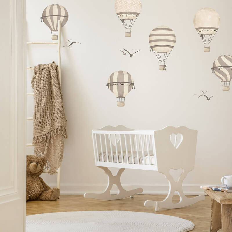 Vinilos Decorativos Para Niños - Vinilos De Globos En Tonos Neutros