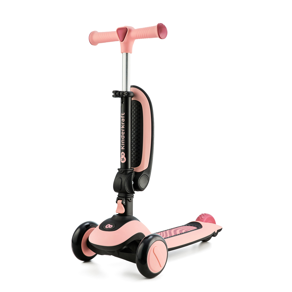 KINDERKRAFT 2in1 Babywippe Und Roller Halley Rose Rosa