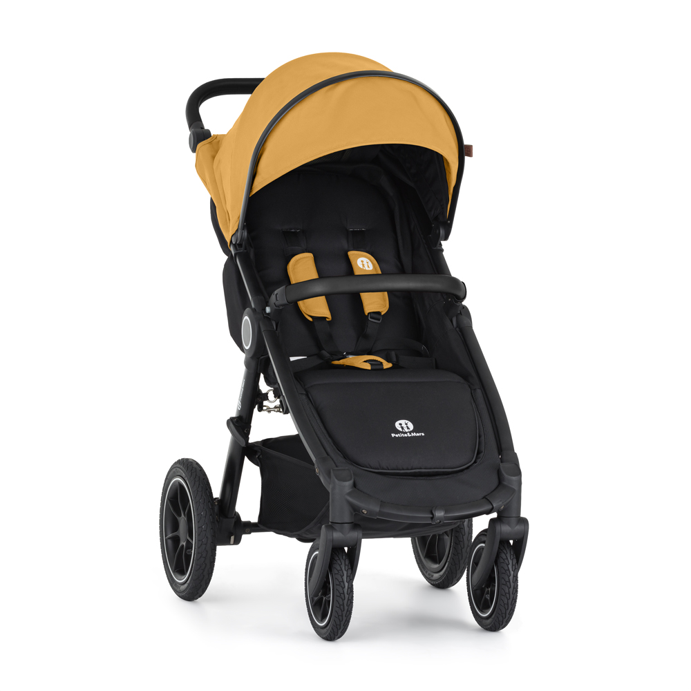 PETITE&MARS Sportkinderwagen Street2 Air Black Dense Honey