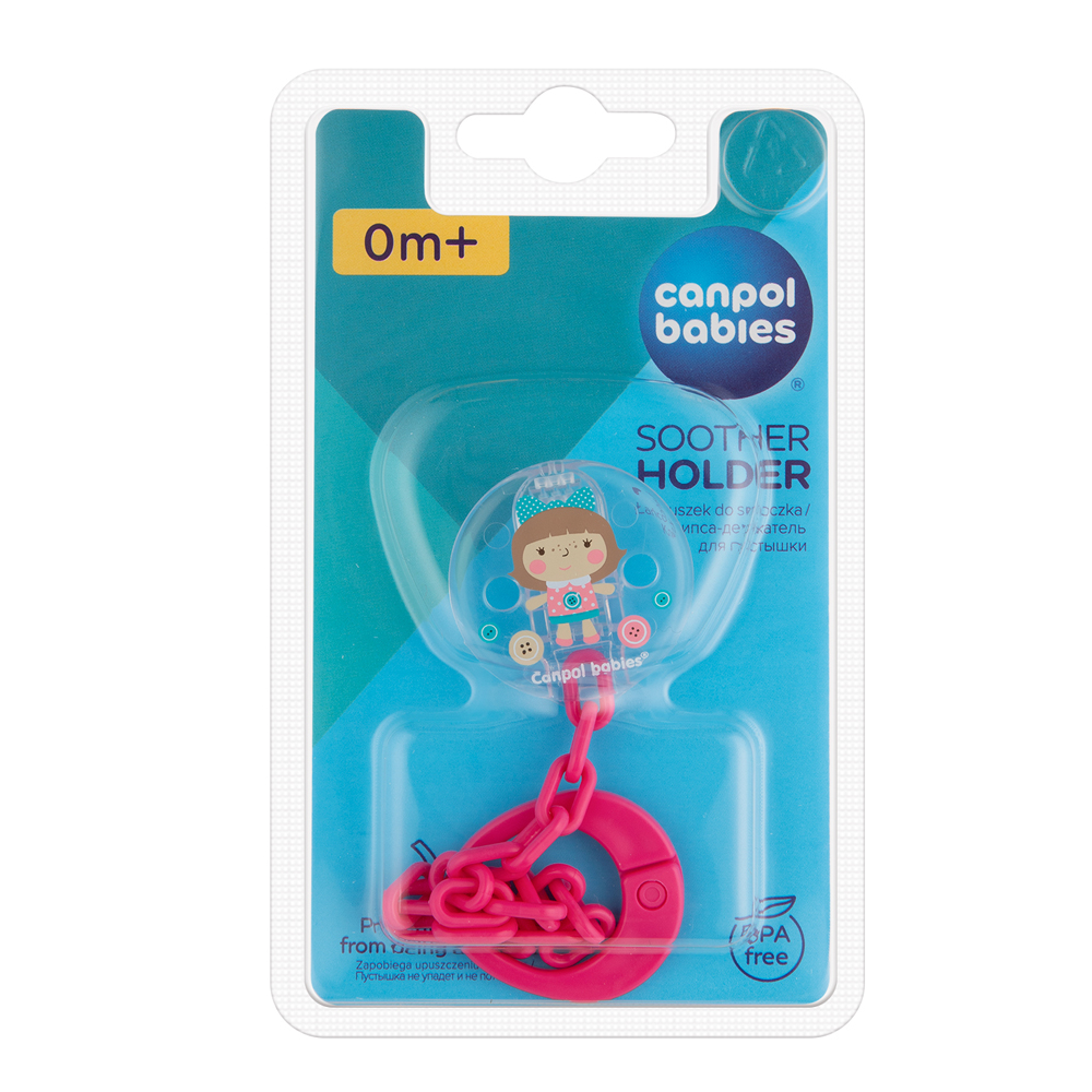 CANPOL BABIES Toys Schnullerkette - Rosa