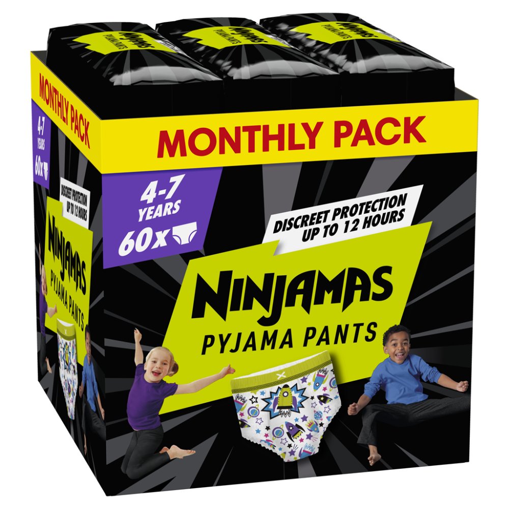 NINJAMAS Pyjamabroek Ruimteschepen, 60 Stuks, 7 Jaar, 17kg-30kg