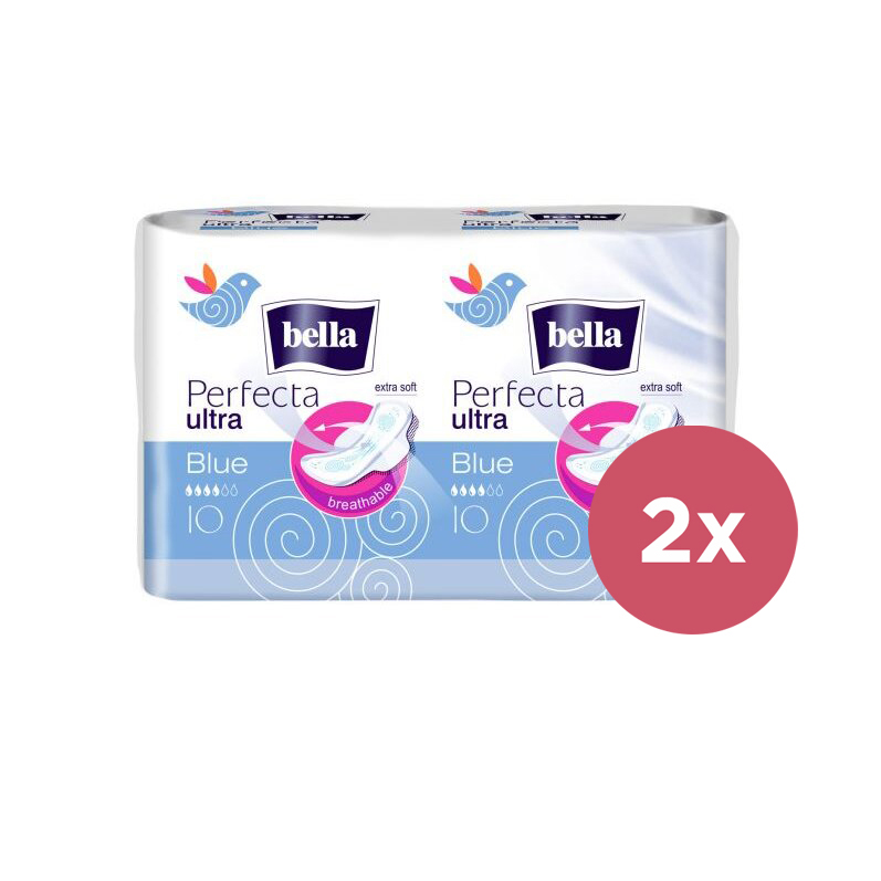 2x BELLA Perfecta Blau 20 Stück (10+10)