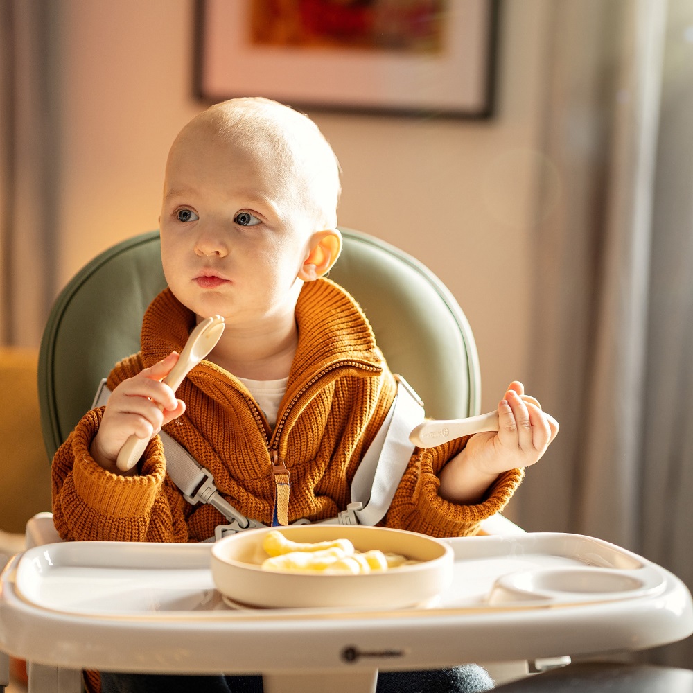 PETITE&MARS Sitzbezug Und Tablett Für Kinderhochstuhl Gusto Sugar Pink