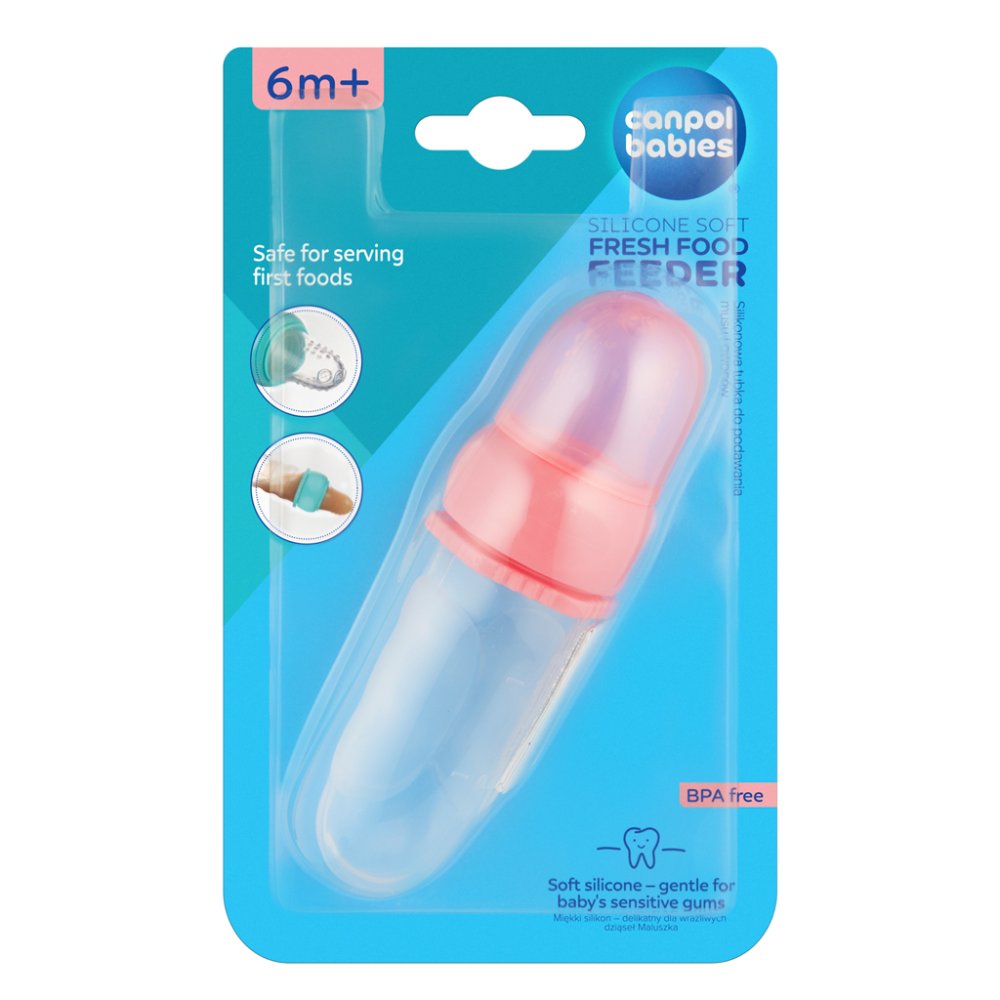 CANPOL BABIES Retina in silicone con contenitore rosa - immagine 5