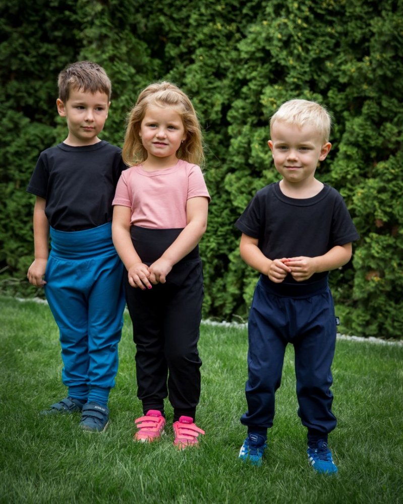 Pantalon de survêtement ample pour enfants, LIGHT, bleu foncé 68 – Image 2
