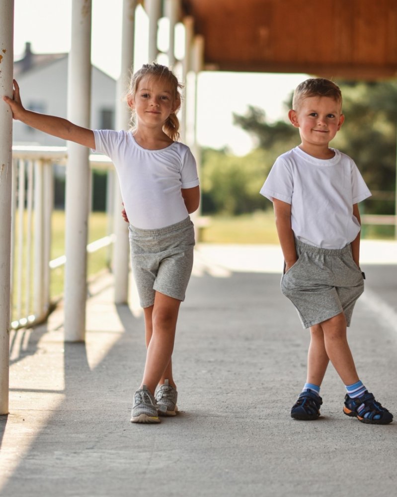 Leggings corti per bambini, grigio 110