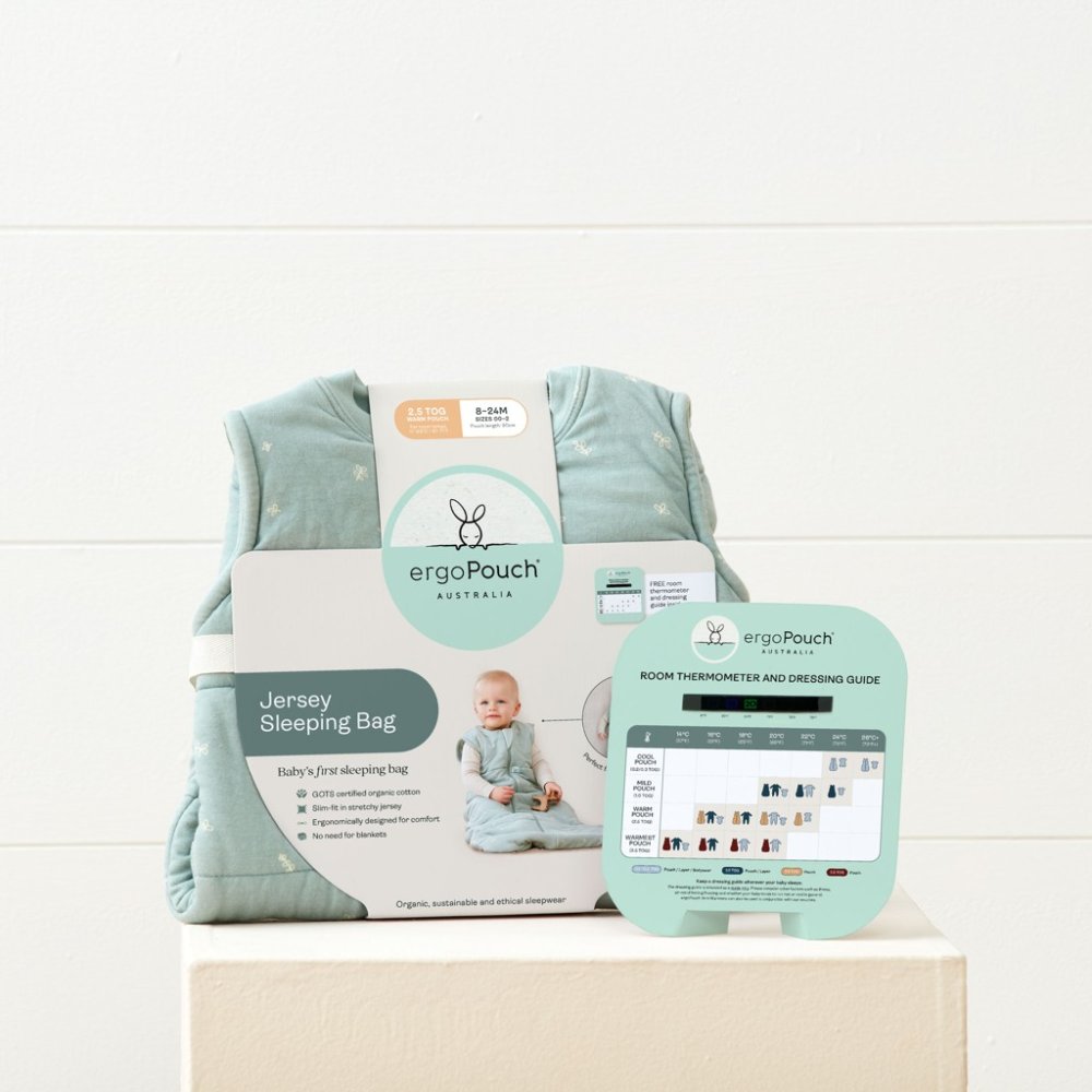 ERGOPOUCH Hálózsák ujjal, organikus pamut Jersey Willow 3-12 hó, 6-10 kg, 2,5 tog - Image 7