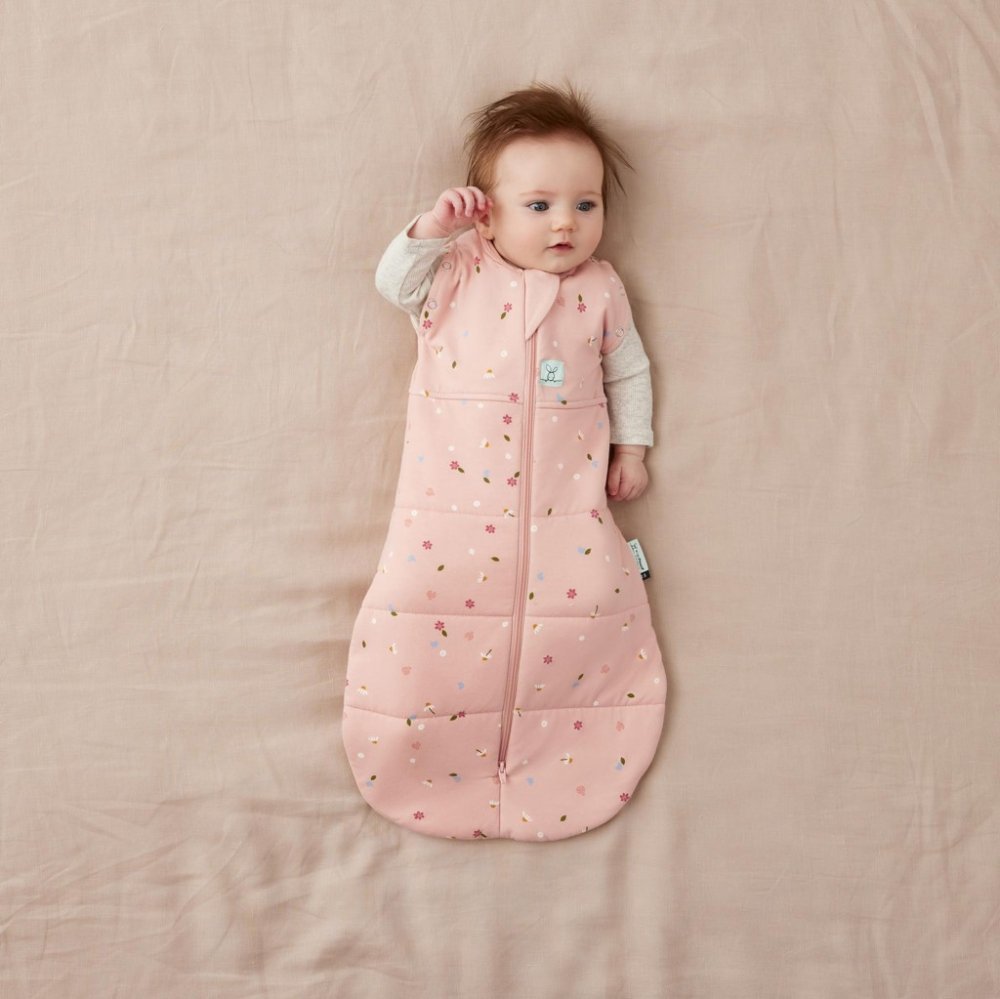 ERGOPOUCH Couverture d'emmaillotage et sac de couchage 2 en 1 Cocoon Daisies 6-12 m, 8-10 kg, 2,5 tog – Image 6
