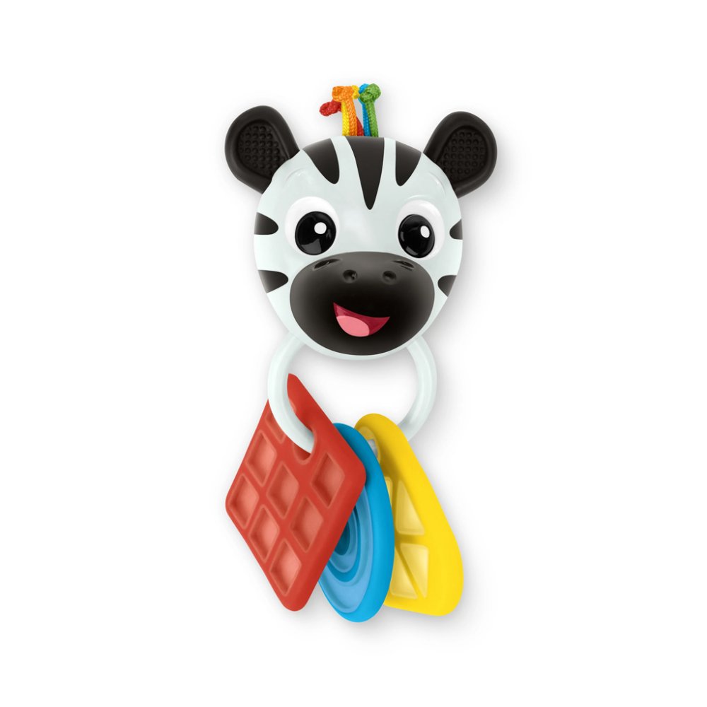 BABY EINSTEIN Massaggiagengive con sonaglio zebra Zen™ Shake-a-Shape senza BPA 0m+