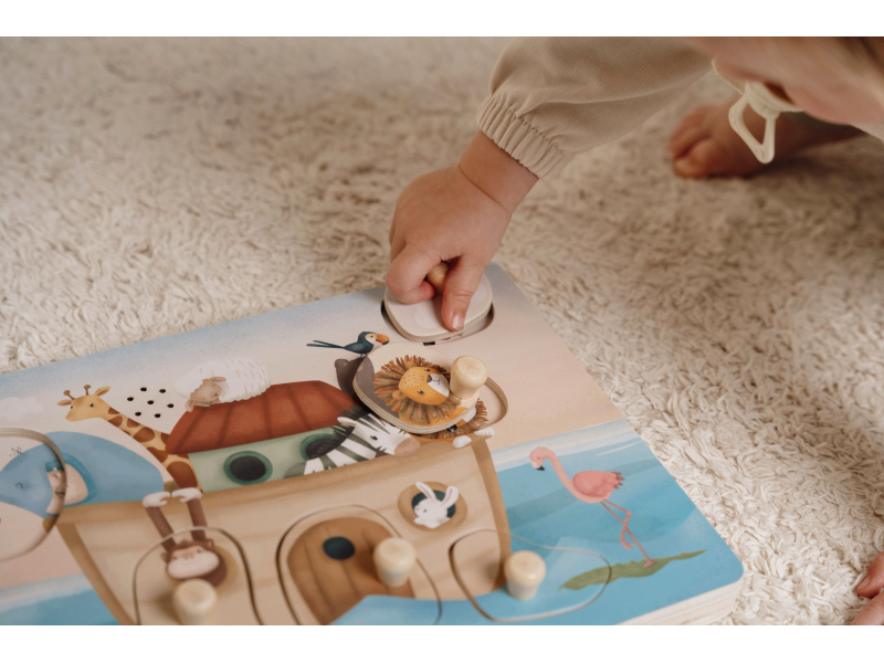 LITTLE DUTCH Puzzle vkládací se zvukem Noemova archa (obrázek 8)