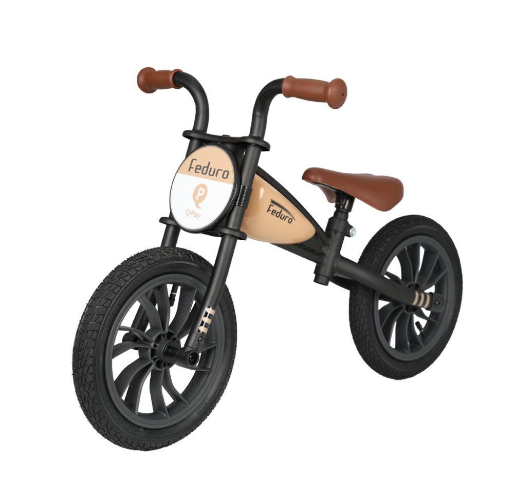 QPLAY Bicicletta senza pedali Feduro Beige, età 3-6 anni - immagine 3