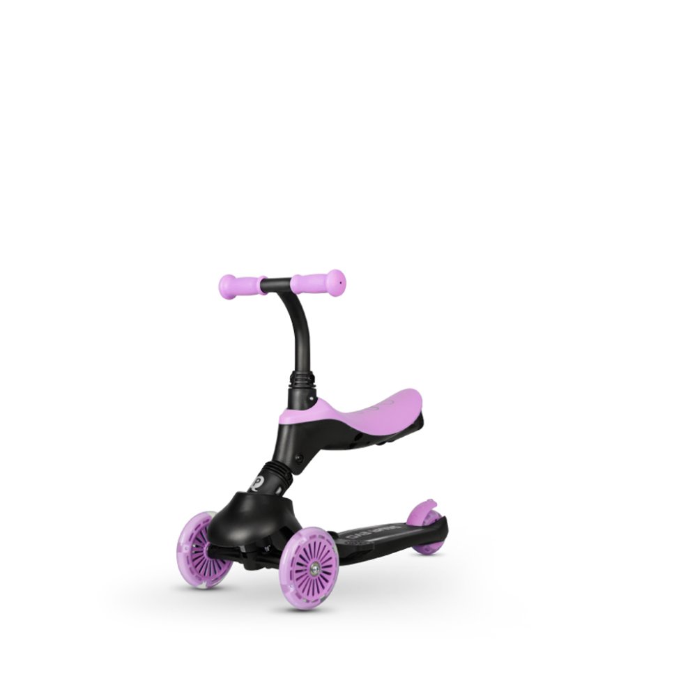 QPLAY Monopattino / bici senza pedali Sema Evo con luci LED Violet, età 1 - 6 anni, fino a 50 kg - immagine 4