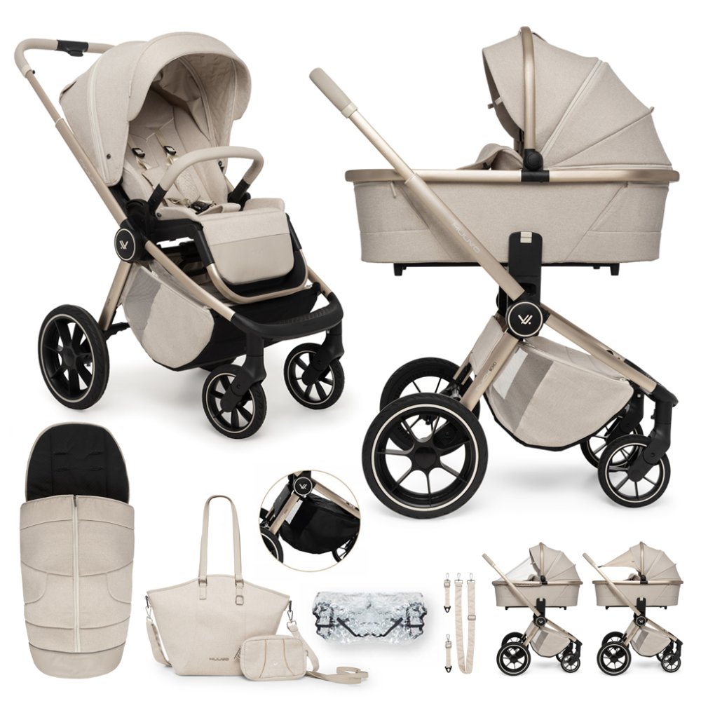 MUUVO Wózek wielofunkcyjny Quick Boho Beige zestaw 2w1