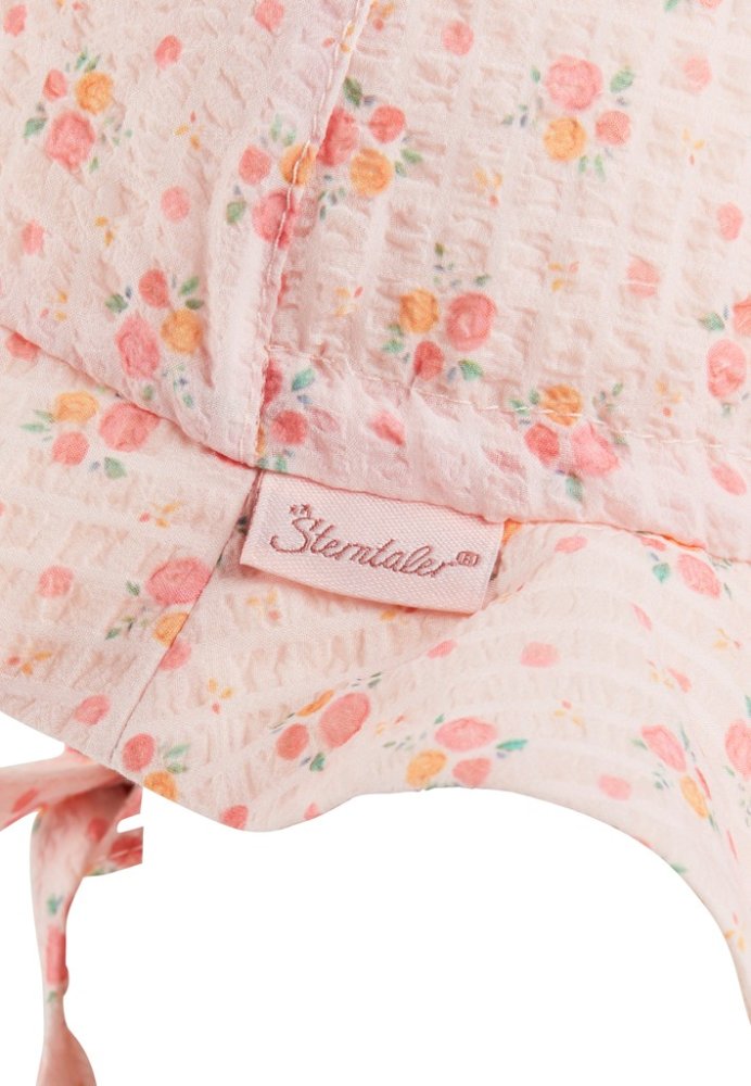 STERNTALER Cappello con protezione per il collo da annodare con filtro UV 30 fiori bambina 43 cm-5-6 m - immagine 5
