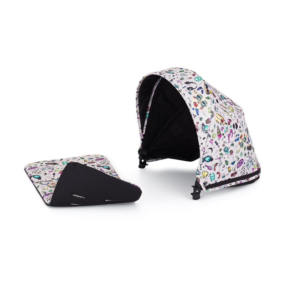 PETITE&MARS Capottina per passeggino Royal3 Limited 100 Tattoo