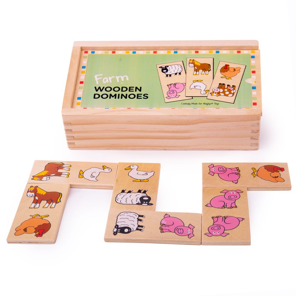 Bigjigs Toys Holz Domino Bauernhof