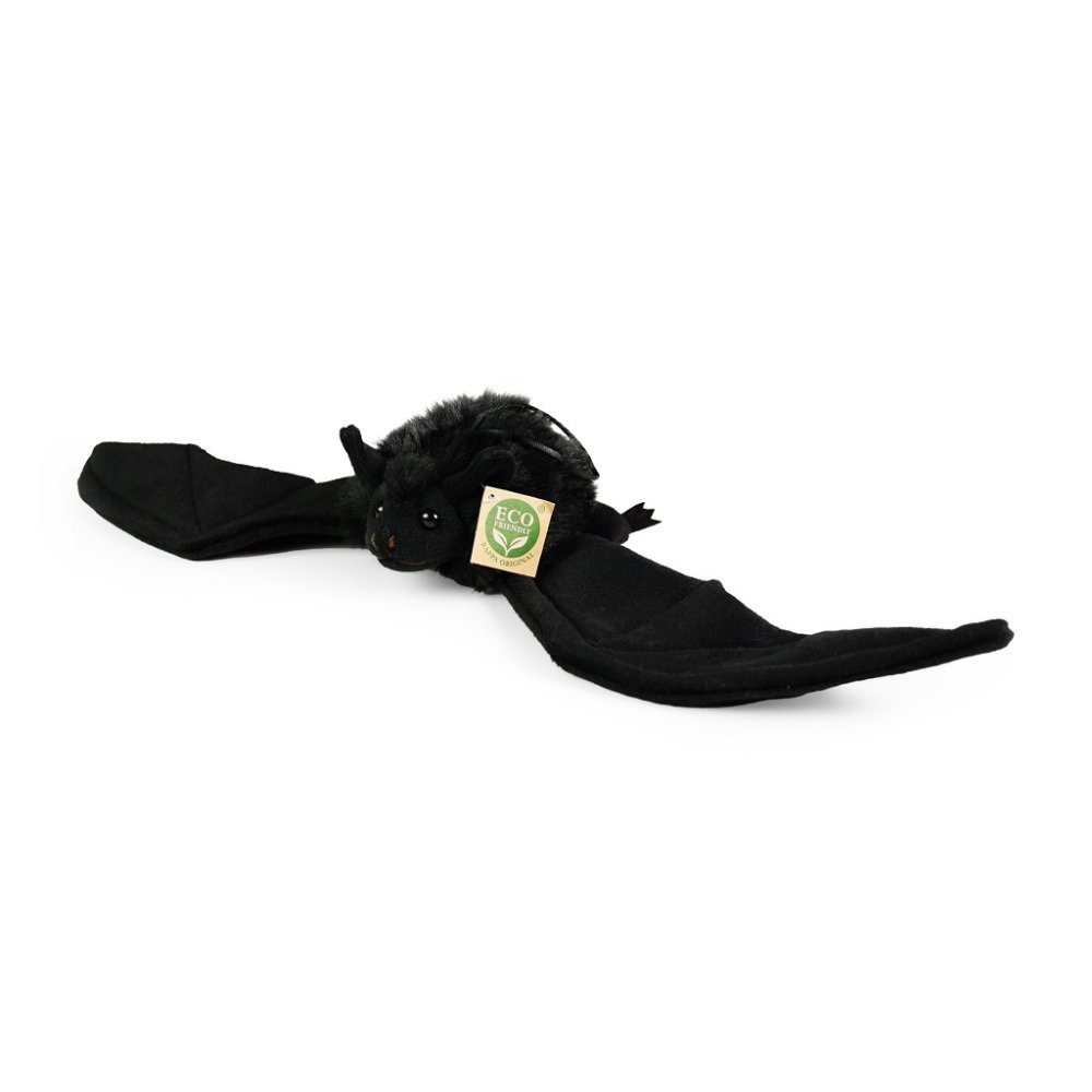 Rappa Plüss fekete denevér 16 cm ECO-FRIENDLY