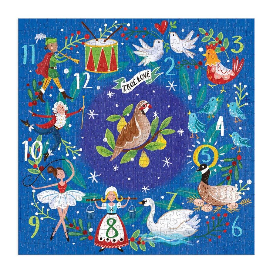 Puzzle Galison Doce días de Navidad 500 piezas