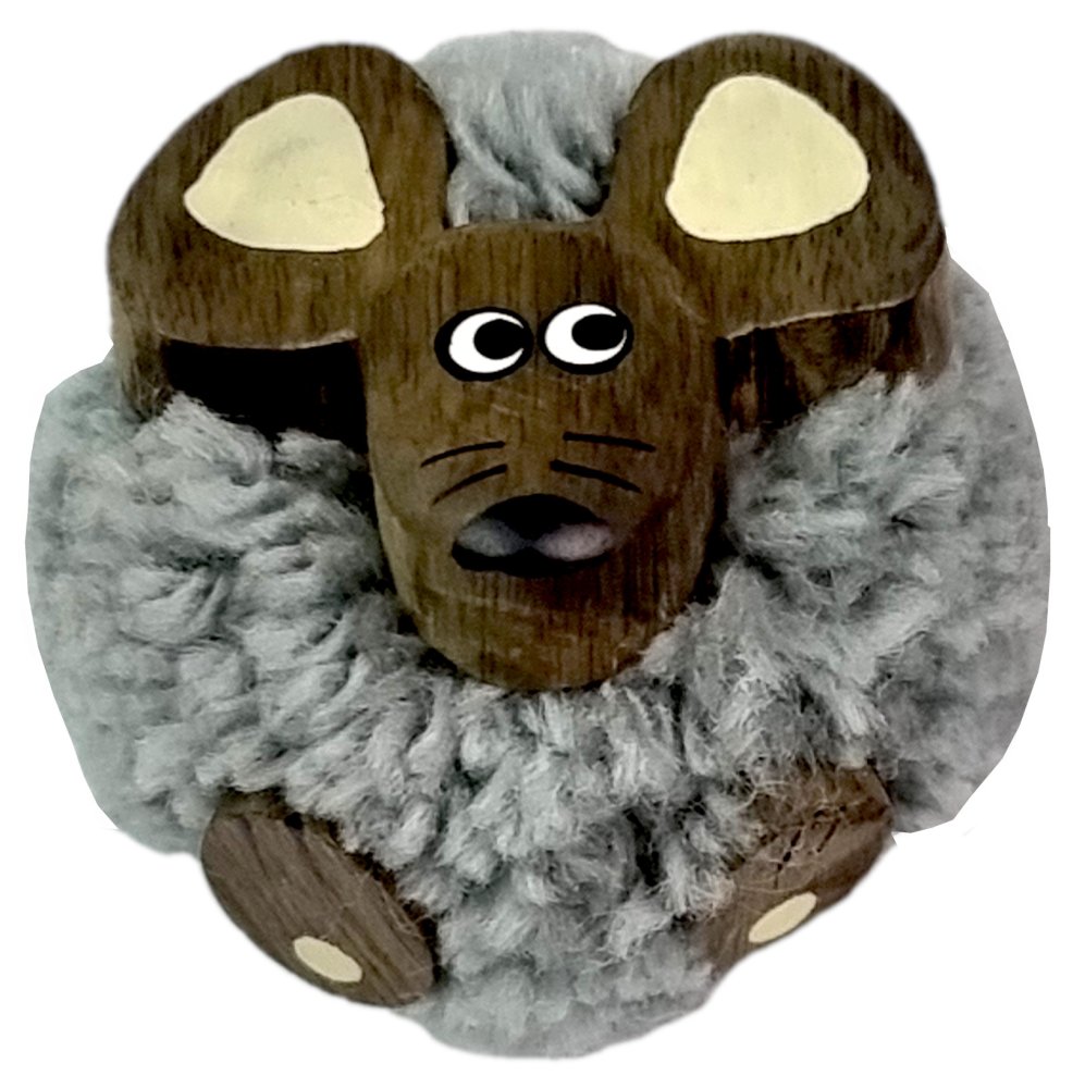 2Kids Toys Aimant en bois grand pompon Souris
