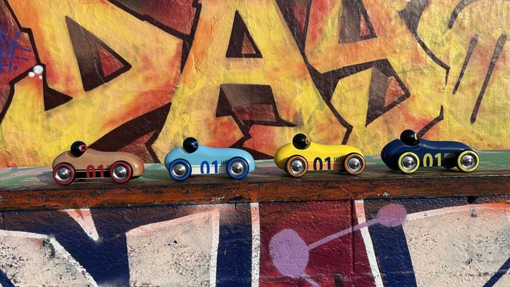 Vilac Auto in legno Old Sport Compet turchese - immagine 4