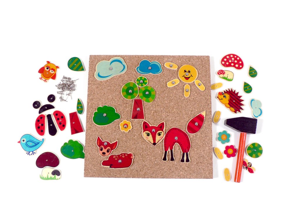 Hess Erdei állatokkal kalapálós játék